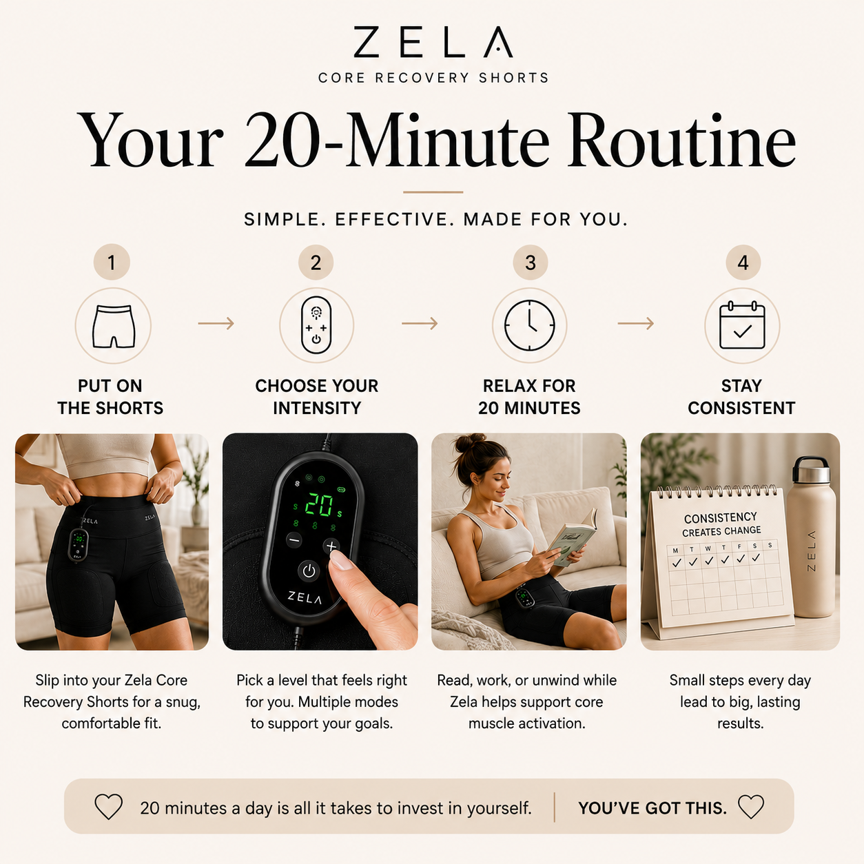Zela™ Core Recovery Shorts